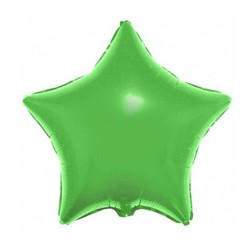 Шар (18''/46 см) Звезда Металлик Lime Green (лайм) 1 шт